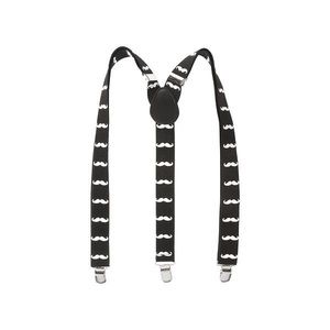 Claire’s Mustache Print Suspenders